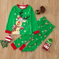 0-6y Kids Boys Božićni pidžami Santa Claus Nightwend Pamučna odjeća za djecu Dječja spavaća odjeća Zimska
