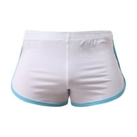 Muški kratke hlače Ljetna seksi solidna boja Komforne bokserne hlače Muške donje rublje bijelo