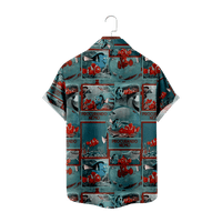 Pronalaženje Dory Nemo muške grafičke havajske majice, pronalaženje Nemo casual gumba niz havajske majice