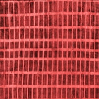 Ahgly Company Zatvoreni kvadratni orijentalni crveni moderni prostirke, 6 'kvadrat