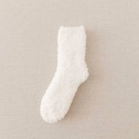 Do 65% popusta na prisposobnjene čarape za žene zimske žene CORAL FLEECE SOCKS Srednja cijev za spavanje