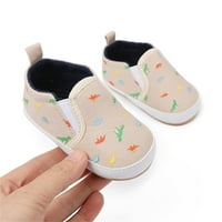 DMQupv baby meke kožne cipele djevojke za bebe cipele mekani potplat klizanje na cipelama životinjski tisak malih cipela cipele za djecu Chaki 4