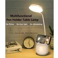 Xhy stolna lampa Višenamjenska sa držačem telefona Gooseneck LED tablica - režimi svjetlosti dodiruju