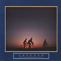 Sloboda - Obiteljski biciklizam Likovni poster Print