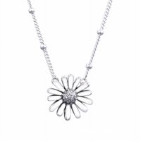 Toyella srebrna daisy clanicle ogrlica s lanac Daisy