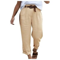 Zermoge ženske hlače na klirensu plus veličine ženske modne casual pantalone Solidne džepove seksi labave