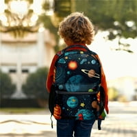 Svemirska planeta Retro set školski ruksak Novost opuštena putnička knjiga sa bočnim džepovima za povratak