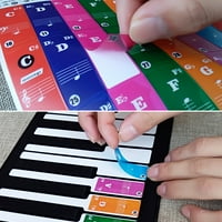 Uklonjive prozirne naljepnice za klavir za klavir za tipke za ključeve za dječji početnike klavirske