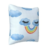 Cloud Rainbow trepavice Dekorativni jastuci za bacanje, kauč za krevet Kauč Sofa ukrasni pleteni jastuk za dnevnu sobu Seoska kuća 26 x26