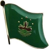 Makao zastave rever pin