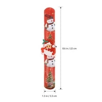 Hemoton LED svjetla Santa Claus Snjegović božićni šamar narukvica Božićni krug narukvica za djecu Dječaci