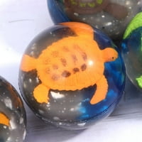Morska kornjača dizajnirana u lopticu za skok loptu djeca duhovite prozirne kognitivne igračke sive