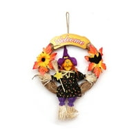 Eyicmarn Halloween visi Garland Scarecrow Girl Witch Holiday Creative Dekoracija vijenca