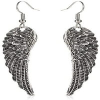 Eastnjing Supernatural Guardian Angel Wing Pearovske naušnice za žene Crystal Filigranski list nakit