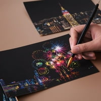 Postavite djecu DIY Scratch Slike City Night View Greater Crteži pokloni