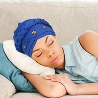 Tureclos afrička žena turbana kapa perla marama za jamu Beanie uvijena pletenica FAT fau Pearl Headwrap