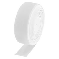 Uxcell Yard Pleted elastični kaol ravni elastični pojas za šivanje, bijelo
