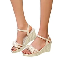 Advicid klin sandale za žene klinovi Sandale veličine modne casual ženske nožne klince i sandale cvjetne