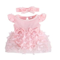 Dojenčad za bebe Girl Romper haljina odijela novorođeni djevojke leteći leptir butters tulle toucks