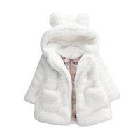 Djevojke za dijete Outfit Baby Jesen Zimski kaput od kaputa od ogrtača Debela topla odjeća