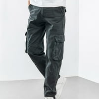 Gubotare muške hlače za slobodno vrijeme Sports Solid Boja Pocket Tie Kombinezone hlače hlače