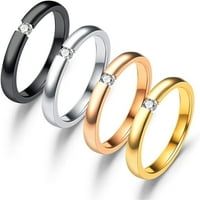 Ženski modni prsten nakit vjenčani prstenovi modni kubični cirkonijski nehrđajući čelik Par vjenčani