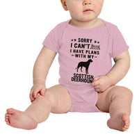 Oprosti što ne mogu imati planove sa svojim škotskim deerhound-om Love Pet Dog Funny beba djeteta
