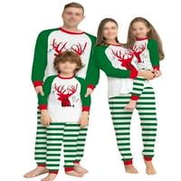 Grianlook Podudaranje porodice pidžama za mamu Tata Dijete Xmas PJS vrhovi i hlače Žene Muške djece