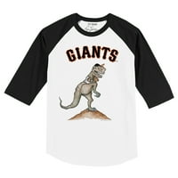 TODDLER TINY TORUKAT WHITE BLACK SAN FRANCISCO Giants TT re raglan majica rukava