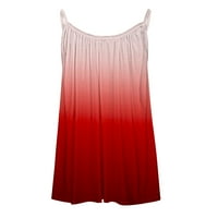 Bvanrty ženski trendi rezervoar za bluze casual labav fit tuinic ljetne majice lagana putna odjeća elegantne