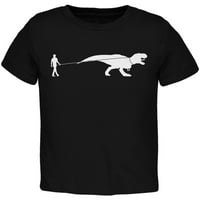 Jurassic - Dinosaur T-Re na povotnoj majici crna mališana - 4T