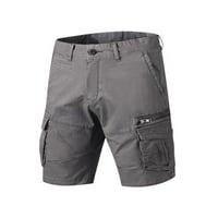 Booker muške ljetne hlače kombinezoni plairani kamuflažni casual Sportski džepni gumb Velike veličine