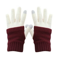 Zimske rukavice Božićne pahulje uzorak drže tople pletene rukavice na otvorenom jahanje planinarski