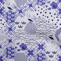Onuone pamučni dres tamno plave tkanine azijski japanski uzorak tkanina za šivanje tiskane plafne tkanine