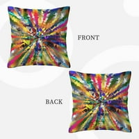 Chromatic Rainbow Trougles Dekorativni jastuci za bacanje, kauč za krevet Kauč na kauč Dekorativni pleteni