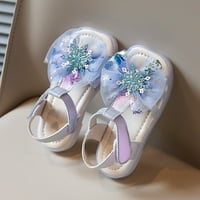 Akiigool girls sandale djevojke sandale niske potpetice Dress pumpa gležanj T kaiš cvijeće cipele