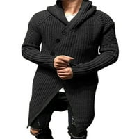 Cindysus muške odjeće s dugim rukavima kaput od punog boja na otvorenom džemper kardigan pletiva tamno