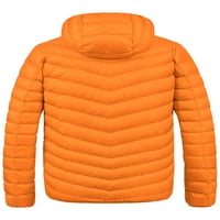 Muška jakna za puffer Lagana odjeća kaput Vodootporna vjetrovska jakna narančasta L