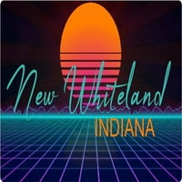 NOVA Whiteland Indiana Vinil Decal Stiker Retro Neon Dizajn