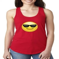 Normalno je dosadno - Ženski trkački rezervoar, do žena Veličina 2xL - Emoji sa sunčanim naočalima
