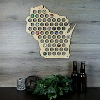 Mapa kapa za pivo Wisconsin