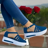 Platform CuSual Fashion Cipele Dame remen sandale kopče Čvrsti ženski klinovi ženske sandale