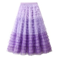 Luiyenes Tulle suknje za žene Big Hem Tulle Vintage modna ležerna suknja