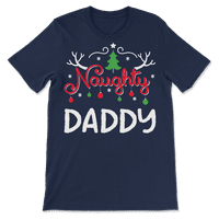 Naughty tata božićna majica - smiješna muška ružna xmas majica