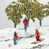 Model skijanja Ho smoli Likovi sitni ljudi figura Smještaj izgradnje ulice scenografija diorama za DIY