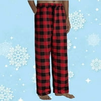 CLlios muški bivolo plairani Pajama hlače udobne labave lounge pantalone za spavanje pidžama paštaka