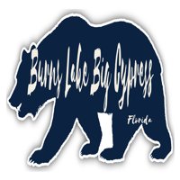 Burns Lake Big Cypress Florida Suvenir 3x frižider Magnet medvjed dizajn