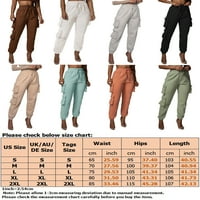 Glonme dame jogger pantske koferske pantalone pune boje teretni hlače za žene casual pantalone atletski