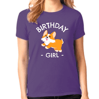 Rođendanska djevojka Majica Omladinska majica Toddler Slatka pseća rođendanska majica Rođendan Djevojka
