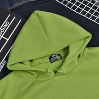 Mveomtd ženska slatka dukserica Kawaii dugih rukava s dugim rukavima, grafički ispis tiskanje pulover vrhovi za teen ženske odjeće 3xl hoodie ženska zelena
